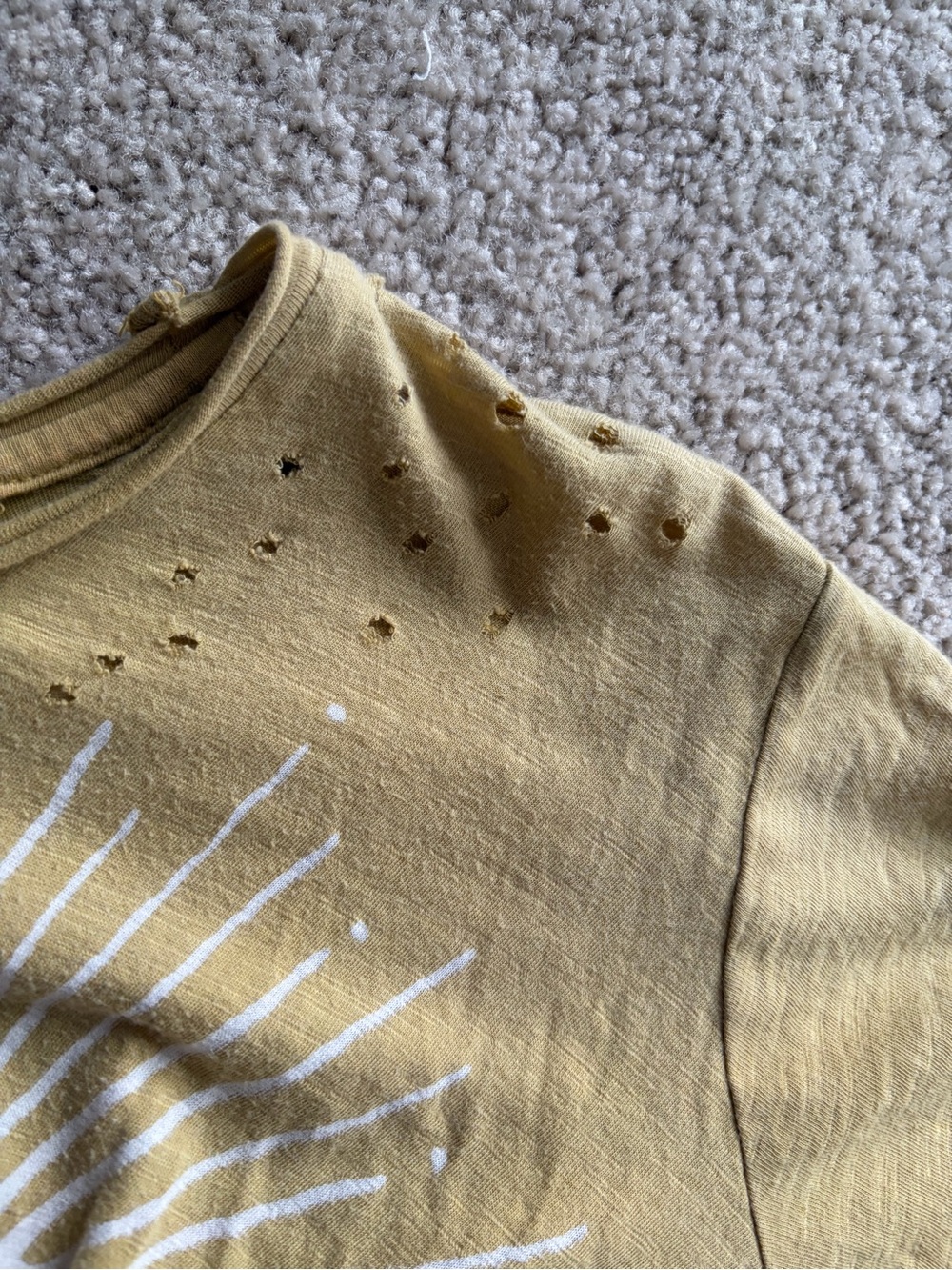 Magnolia pearl yellow Eye of Providence Tawney Wrap Cotton Jersey Coal one size - Picture 6 of 15